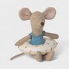 Maileg Beach Mouse with Float | Little Sister - Multi Dot